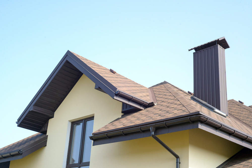 roof of newly built house